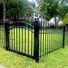 1.2mm Thick Wrought Iron Garden Fence With Powder Coated Finish thumbnail-1