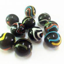 Wholesale Glass Beads Marbles 16mm 25mm Colorful Glass Beads Fishbowl Decorative Beads Craft Ball thumbnail-4