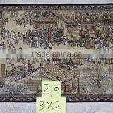 Chinese Style Flower Design Decorative Wall Tapestry Fabric thumbnail-1