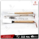 3PCS Hardwood Handle Bbq Utensil Sets thumbnail-3