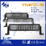 High Power Cheap Price 72W 13.5inch 4D Led Work Light Bar for ATV, UTV, Truck,snowmoble