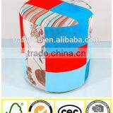 Warm Color Lounge Ottoman Cover With Lint, Fabric Round Stool