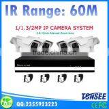 2015 China Hot Selling hd Zoom 1080P 4CH IP Bullet Camera System 4channel Cctv IP NVR Kit thumbnail-4
