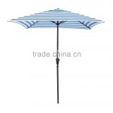 6.5x6.5 feet blue white stripe sqaure rectangular outdoor umbrella from factory