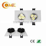 2 Heads 6W Square High Power Led Downlight