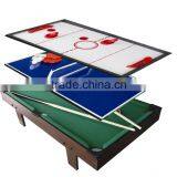 Wooden 3-in-1 Multifunction Game Table Including Pool Table,air Hockey ,tennis
