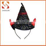 SJ-L1629 Party Decoration Witch Hat Halloween Headband thumbnail-1