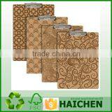 Standard Size Pattern Hardboard Clipboard With Low Profile Clip