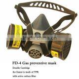 2016 TPR Frame Gas Mask Active Carbon Filter Gas Mask Malitary Chemical Gas Mask 6200 Gas Mask Made in China