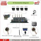 DTY 4H AHD H 264 Mobile Dvr for Truck/ AHD DVR With Built-in LCD Screen thumbnail-6