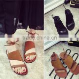 New fashion 2016 ladies flat summer sandals sandals photo for women