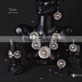 Ring Earring Bracelet Necklace Authentic Turkish Ottoman Jewelery Set thumbnail-1