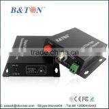 Analog Audio Video Converter Fiber Optic Transmitter & Receiver. 1CH Audio + Data + Fiber Port. Single Fiber thumbnail-2