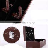 China Manufacturer Luxury Custom Design PU Leather Wine Box thumbnail-5