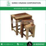 Home Furniture New Design Nesting End Wooden Table With Grea Finishing thumbnail-1
