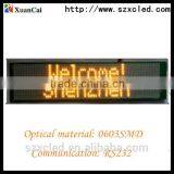 P2.5mm Indoor 16*80 Yellow Color Muti-line Led Display