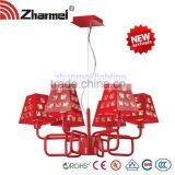 Red Chandelier Modern E14 40W*6 Pendant Lamp,pendant Light thumbnail-1