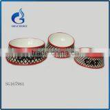 Hand-painted White Ceramic Pet Food Bowl Dog Bowls Cat Food Bowls