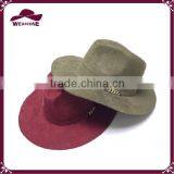 2016 Hot Selling Faux Suede Panama Hat With Chain Trim thumbnail-1