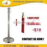 Latest Technology New Arrival Rope Stanchion Barrier Post