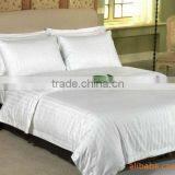 White Cotton Stripes Bed Linen Hotel thumbnail-1