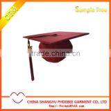 Wholesale Maroon Matte Graduation Cap With Tassel thumbnail-1