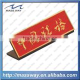 customized colorfil metal enamel etched brass magnetic name badge