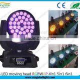 Wedding Stage Decoration Rgbw Zoom 36x10w 4in1 Led Moving Head Wash Light Moving Beam Moving thumbnail-1
