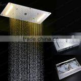 Luxury Bathroom Accessories 380*700mm Embedded Ceiling Shower Mixer Rain Shower Faucet Bubble Mist thumbnail-1