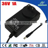AC Adapter Creative Power Supply 36V 1A Universal Adaptor With Wall Type