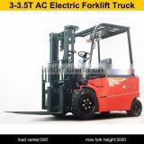 China HELI 3ton Four Wheel Electric Forklift Truck