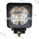 4" 27W 9--32V Square LED Work Light Epistar Led Work Lamp 12month Warranty IP67 27w Led Work Light