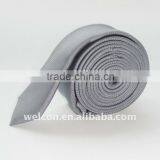 Fashion 100% Silk Gray Necktie thumbnail-1