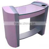 Beauty Salon Glass Vintage Manicure Table/ Superior Quality Nail Table thumbnail-2