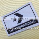 Black and White Woven Elbow Label for Skateboarding thumbnail-1