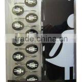 Restroom Series Polyester Shower Curtain With Resin Hooks thumbnail-1