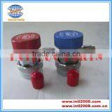 Auto A/C Contains R134A 90 Quick Couplers & Adapter For R134A Refrigerant Tank High Pressure & Low Prssure thumbnail-1