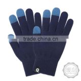 High quality knitted touchscreen gloves with different patterns
