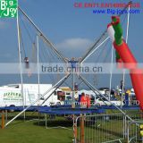 Professional cheap high quality large bungee jumping trampoline retail