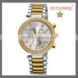 Gold and Stainless Steel Color Watch Case and Bands Good Quality Wrist Watch Women thumbnail-1