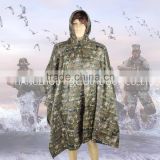 Camouflage PVC raincoat Military poncho camouflage army poncho