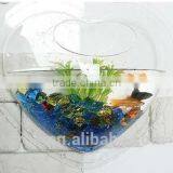 HOT Sale OEM and ODM Acrylic Wall Mounting Heart Shape Fish Tank Promotion