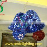High Quality Garland Double Bells LED 3D Motif Light Christmas Light thumbnail-2