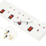 4Outlet Mains Power Strip Distributor UK Plug Socket thumbnail-1