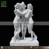 Famous White Marble Female Statue of The Three Graces thumbnail-1