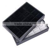 Chinese Factories Wholesale Custom Luxurious Leather Ring Box, Flannelette Display Box