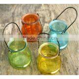 Portable Garden Lantern Candle Glass Outdoor Christmas Decor Lantern thumbnail-4