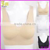 Non Padded Leisure Hot Sexy Ladies Comfy Crop Top Vest Sports Bras Plus Size 3 Colors Option