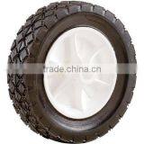 8" "Semi-Pneumatic Wheelbarrow Cart Wheel Tire thumbnail-1