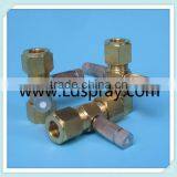 Brass Threaded Ferrule Type 3/8 Through Connector With One Two Holes thumbnail-3